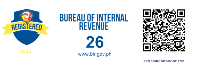 Bureau of Internal Revenue registration seal for El Dorado Social Ventures Inc., RSN 098RC20260000012791